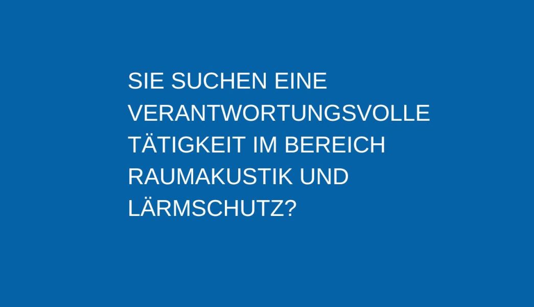 Ziegler Schallschutz in Oberndorf sucht Handwerksprofi für Montageleitung